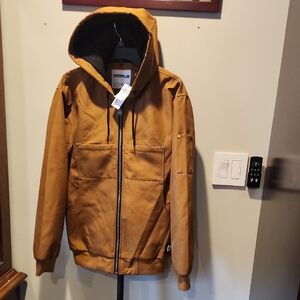 Caterpillar Men's Tan Hooded Performance Jacket